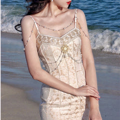 Vestido de princesa con perla barroca de Diana Royalcore