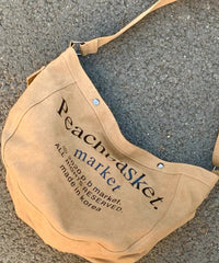 European And American Canvas Large Capacity Crossbody Bag