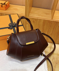 European And American Splicing Pumpkin Crossbody Bag