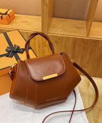 European And American Splicing Pumpkin Crossbody Bag