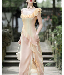 Sunny Sue Kleid + Choker-Halskette, 2-teiliges Feenkleid-Set