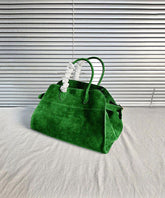 Green Large Capacity Suede Tote Handbag