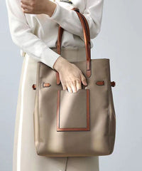 Khaki Large Capacity Satchel Bags