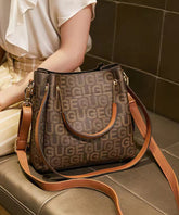 French Cowhide Large Capacity Handbag