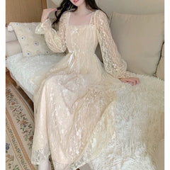 Vestido de princesa de encaje de hada primaveral de Frosty Garden