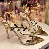 Gold High Heels