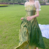 Vestido de princesa de hadas verde