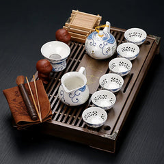 Vintage Time Chinese Style Tea Tray Set