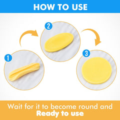 50Pcs Water-Activated Face Cleansing Makeup Remover