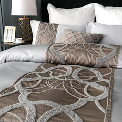 Grey white Bed Sheet Pillowcase Duvet cover set Luxury 60S Egyptian cotton queen king double size Bedding Set
