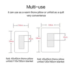 Cozy Convertible Pillow Quilt Combo Blanket