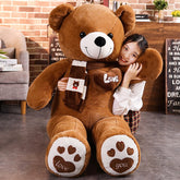 High Quality 80/100CM 4 Colors Teddy Bear With Scarf Stuffed Animals Bear Plush Toys Teddy Bear Doll Lovers Birthday Baby Gift