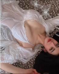 Camisón/bata blanca Carmilla