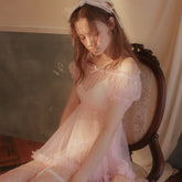 Conjunto de lencería vintage lolita de dos piezas estilo babydoll Nymphet