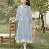 Vestido azul Robin de estilo cottagecore