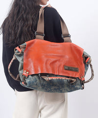 Italian Large Capacity Print Versatile Satchel Bags