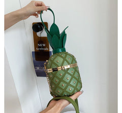 Pineapple Box Bag Shaped Crossbody