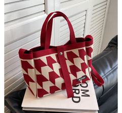 Top Handle Patterned Crossbody Bag + Pouch