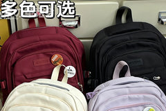 Lettering Plain Backpack / Bag Charm / Set