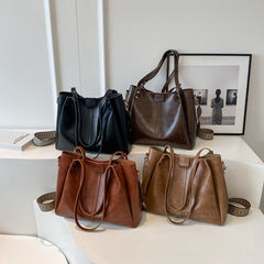 Leather Faux Tote Bag