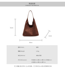 Faux Leather Tote Bag + Pouch
