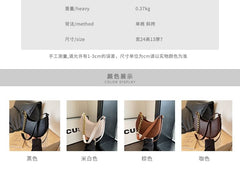 Faux Leather Hobo Bag