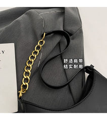 Faux Leather Hobo Bag