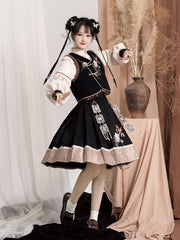 High Waist Pleated Midi A-Line Skirt