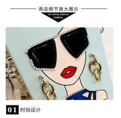 Print Crossbody Bag Face