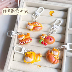 Dog Bakery Bag Charm Keyring