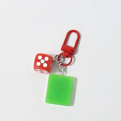 Mahjong Bag Charm Keyring