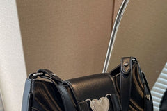 Heart Studded Shoulder Bag