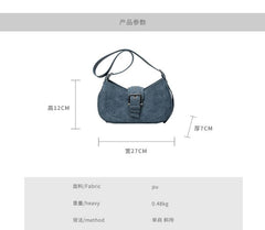 Buckled Shoulder Bag