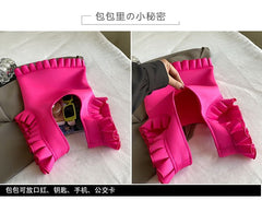 Shopper Plain Ruffle Bag