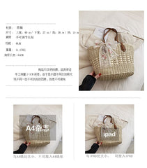 Woven Tote Bag + Scarf