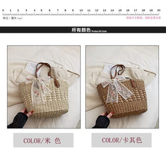 Woven Tote Bag + Scarf