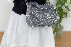Handle Top Bag Sequin Crossbody