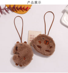 Capybara Chenille Bag Charm