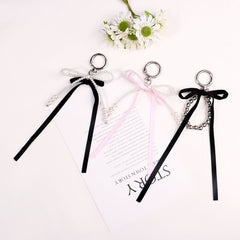 Ribbon Bag Charm Keyring