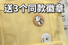 PVC Panel Buckled Tote Bag / Bag Charm / Set