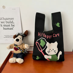 Bag Cat Tote Knit
