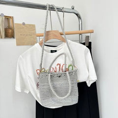 Knit Shoulder Crossbody Bag Plain /