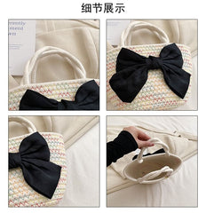 Tote Woven Bag Bow