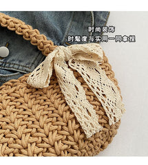 Tote Bag Bow Woven