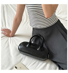 Crossbody Plain Top Leather Faux Bag Handle