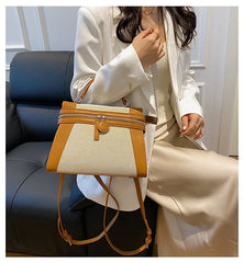 Tone Top Handle Crossbody Bag Two