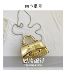 Strap Beaded Bag Crossbody Flap