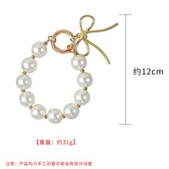 Bow / Bead Bag Charm Keyring Phone