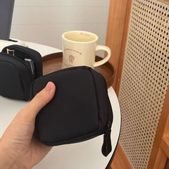 Plain Nylon Mini Makeup Bag