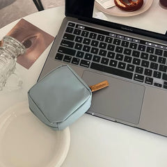 Plain Nylon Mini Makeup Bag